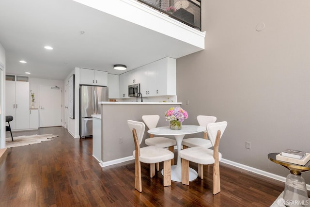 1970 Sutter St Unit 107, San Francisco, CA 94115 - dining room featuring dark wood-style flooring and recessed lighting