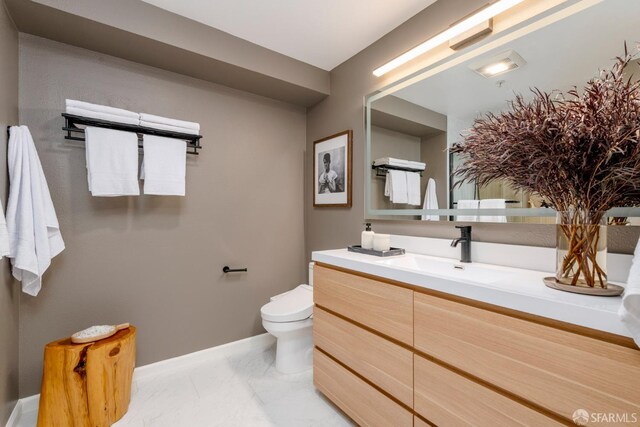 1970 Sutter St Unit 107, San Francisco, CA 94115 - bathroom with marble look tile flooring and vanity