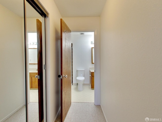 1279 41st Ave, San Francisco, CA 94122 - hallway featuring baseboards and carpet flooring