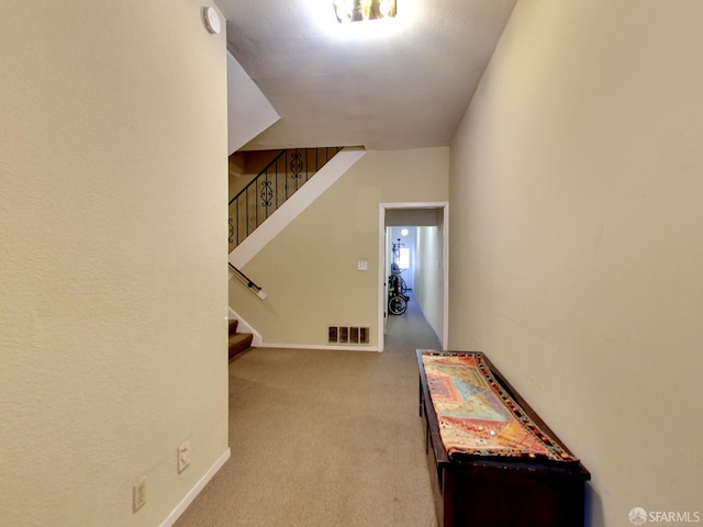 1279 41st Ave, San Francisco, CA 94122 - staircase featuring carpet