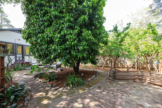view of patio / terrace with fence