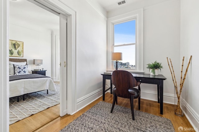 1015 Ashbury St Unit 4, San Francisco, CA 94117 - office with wood finished floors and baseboards