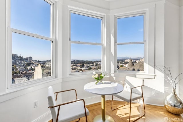 1015 Ashbury St Unit 4, San Francisco, CA 94117 - dining room with wood finished floors and plenty of natural light