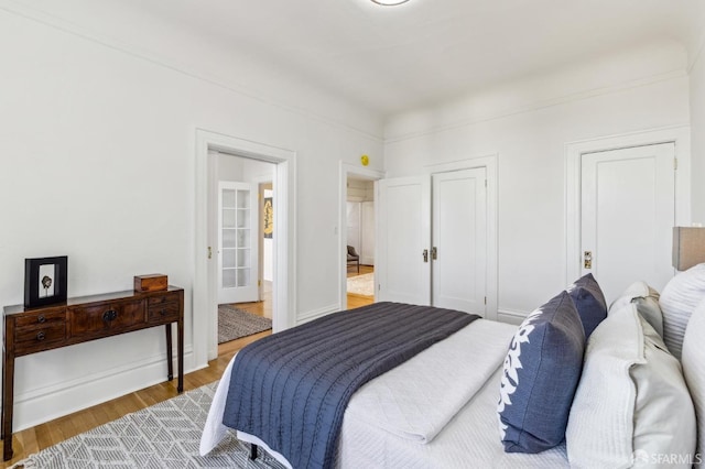 1015 Ashbury St Unit 4, San Francisco, CA 94117 - bedroom with wood finished floors and a closet