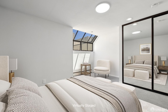 120 Landers St Unit D, San Francisco, CA 94114 - bedroom with carpet floors and recessed lighting