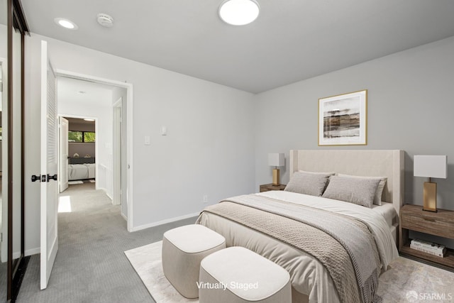120 Landers St Unit D, San Francisco, CA 94114 - bedroom featuring carpet flooring, baseboards, and recessed lighting