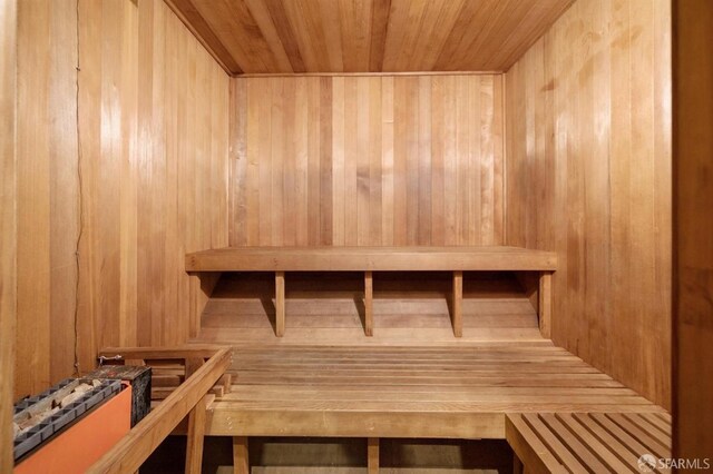 120 Landers St Unit D, San Francisco, CA 94114 - sauna / steam room featuring wooden ceiling and wooden walls