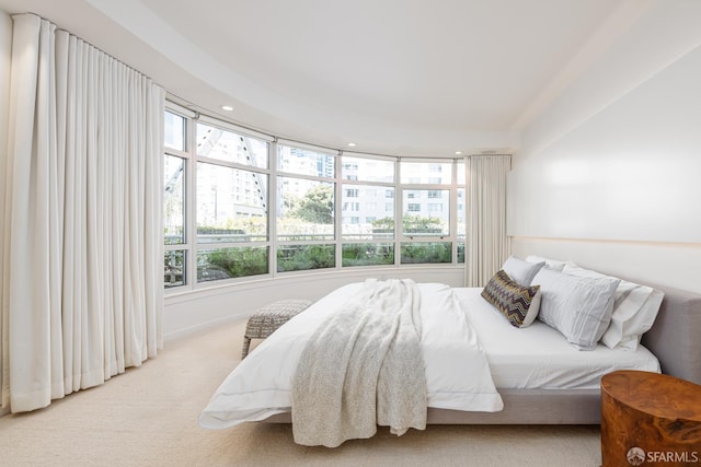 38 Bryant St Unit 405, San Francisco, CA 94105 - bedroom with multiple windows, carpet flooring, and recessed lighting