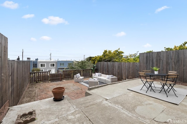 1727 45th Ave, San Francisco, CA 94122 - fenced backyard featuring outdoor lounge area, a patio area, and outdoor dining space
