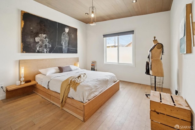 1515 Van Dyke Ave, San Francisco, CA 94124 - bedroom with wood finished floors, wooden ceiling, and recessed lighting