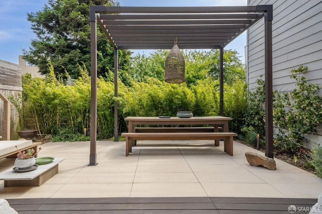 1515 Van Dyke Ave, San Francisco, CA 94124 - view of patio featuring a pergola
