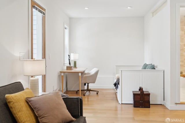 1515 Van Dyke Ave, San Francisco, CA 94124 - office area featuring wood finished floors and recessed lighting