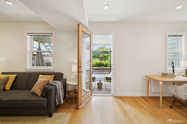 1515 Van Dyke Ave, San Francisco, CA 94124 - living area featuring light wood-style flooring and recessed lighting