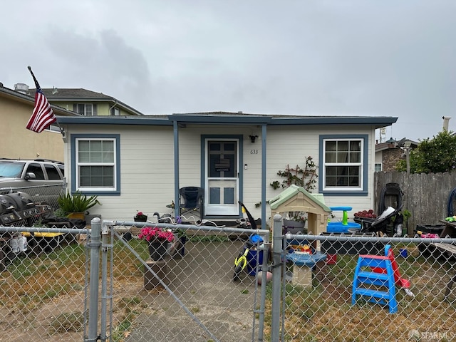 view of front of home