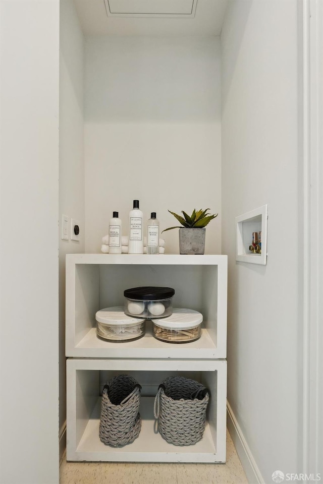 interior space with baseboards