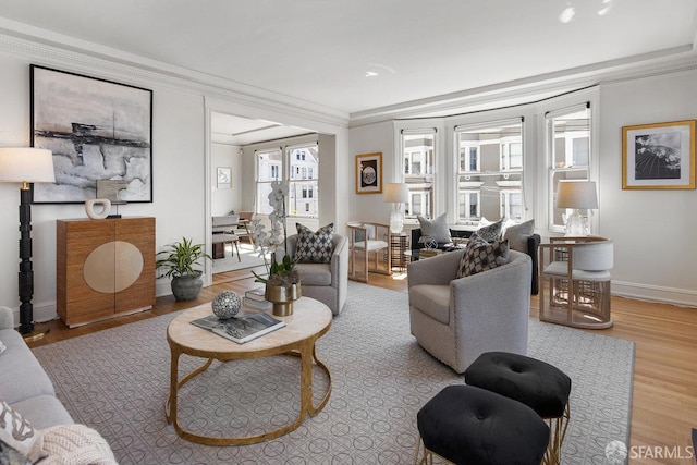 1998 Vallejo St Unit 2, San Francisco, CA 94123 - living area with wood finished floors and ornamental molding