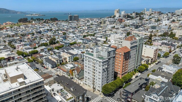 1998 Vallejo St Unit 2, San Francisco, CA 94123 - aerial view of property and surrounding area with nearby urban area
