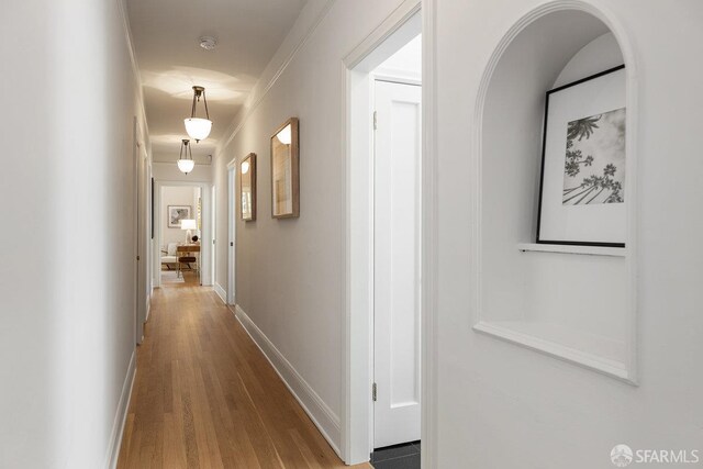 1998 Vallejo St Unit 2, San Francisco, CA 94123 - hall with wood finished floors and baseboards