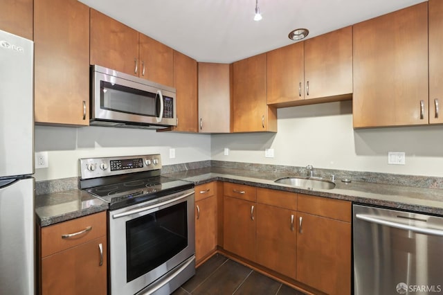 kitchen featuring sink and appliances with stainless steel finishes