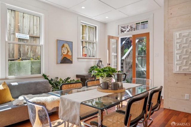 670 Page St, San Francisco, CA 94117 - dining space featuring wood finished floors and recessed lighting
