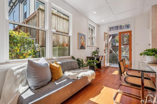 670 Page St, San Francisco, CA 94117 - sunroom / solarium featuring coffered ceiling