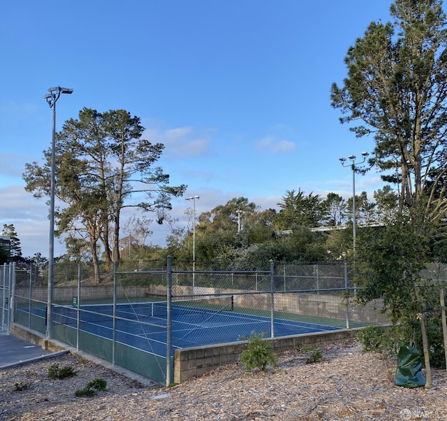 view of tennis court