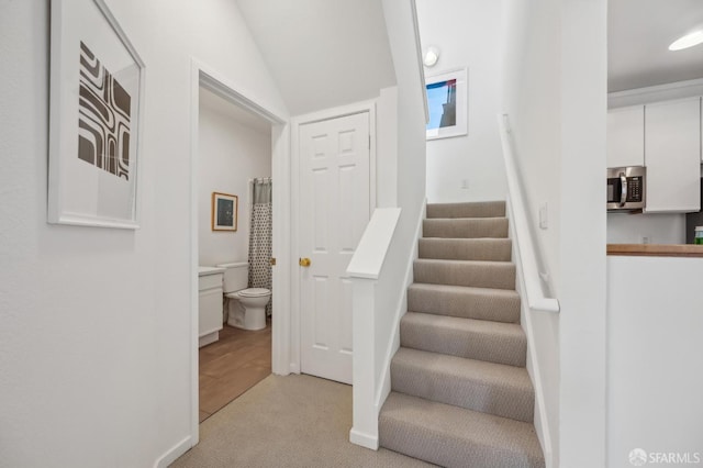 1805 Fillmore St Unit 302, San Francisco, CA 94115 - stairway with carpet