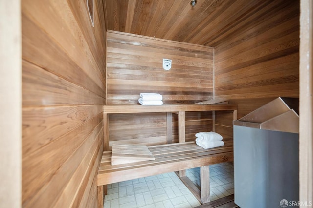 1805 Fillmore St Unit 302, San Francisco, CA 94115 - sauna with wood walls and wood ceiling