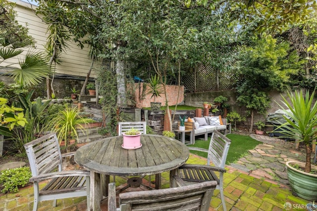 view of patio / terrace with outdoor lounge area