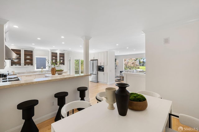 803 Vermont St, San Francisco, CA 94107 - dining space featuring light wood-type flooring and recessed lighting