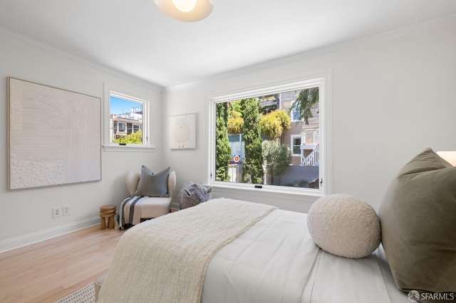 803 Vermont St, San Francisco, CA 94107 - bedroom featuring crown molding and wood finished floors