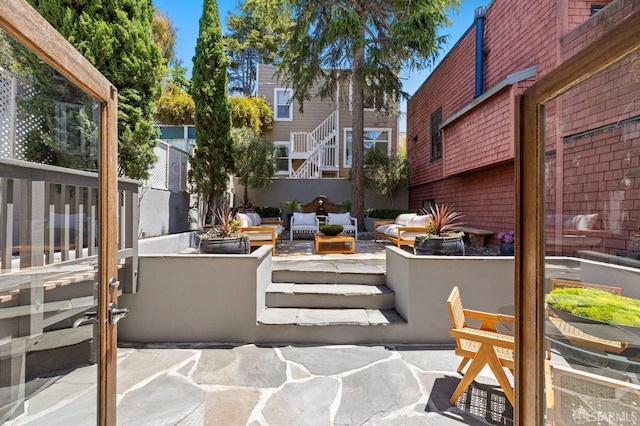 803 Vermont St, San Francisco, CA 94107 - view of patio with an outdoor living space