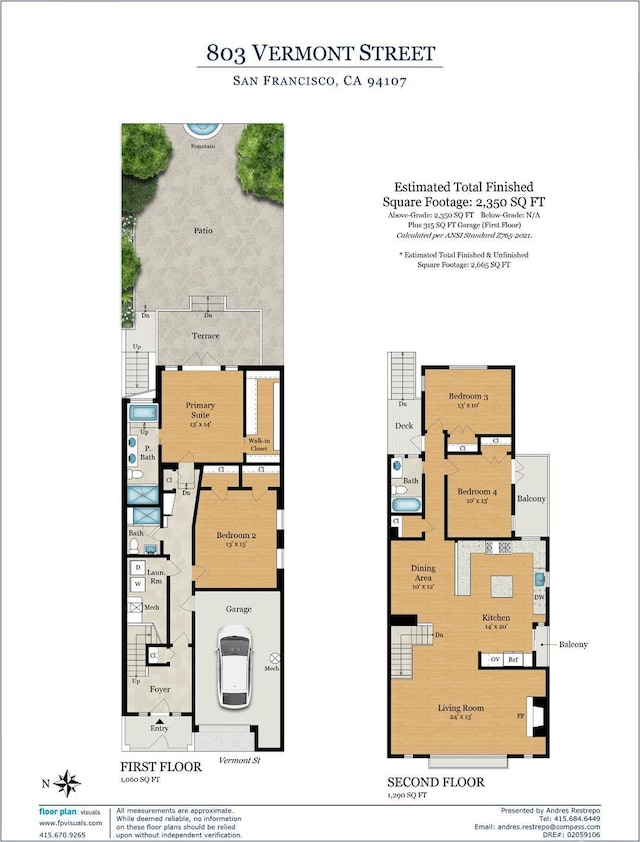 803 Vermont St, San Francisco, CA 94107 - view of property floor plan