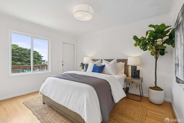 2421 Quintara St, San Francisco, CA 94116 - bedroom with wood finished floors and crown molding