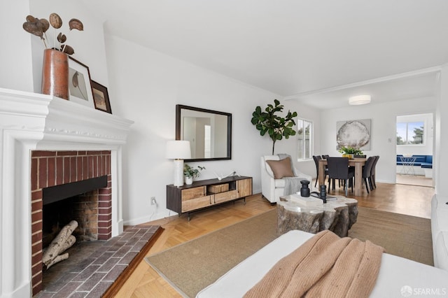 2421 Quintara St, San Francisco, CA 94116 - living room featuring a fireplace