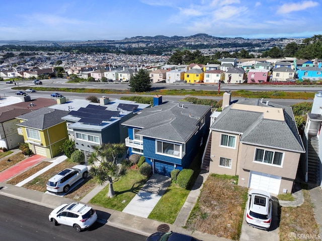 245 Skyline Dr, Daly City, CA 94015 - aerial view of residential area with a mountainous background