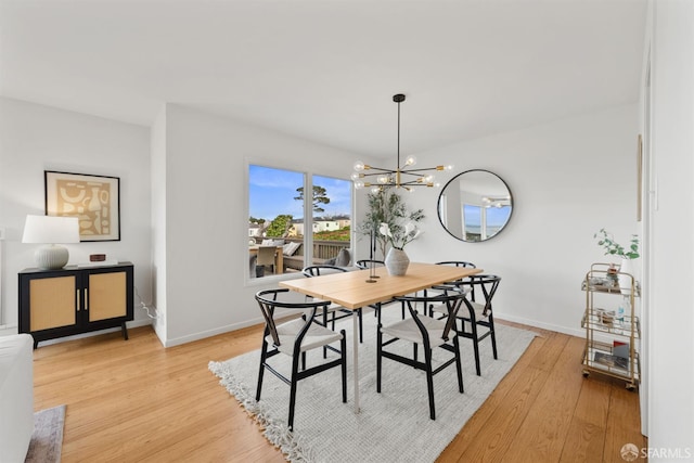 245 Skyline Dr, Daly City, CA 94015 - dining room featuring a chandelier and light wood finished floors