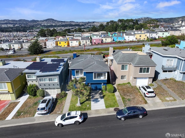 245 Skyline Dr, Daly City, CA 94015 - aerial perspective of suburban area with a mountainous background