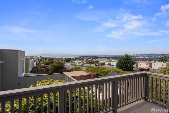 245 Skyline Dr, Daly City, CA 94015 - wooden terrace with a residential view