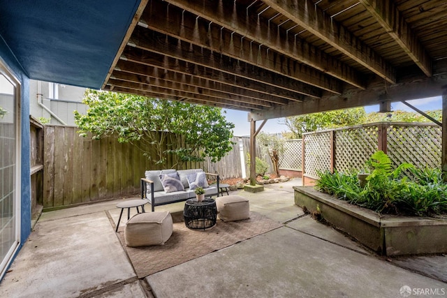 245 Skyline Dr, Daly City, CA 94015 - fenced backyard featuring a patio area and an outdoor living space