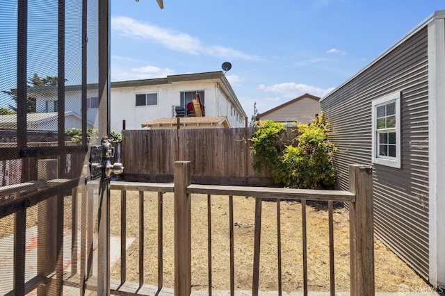 view of home's exterior with a fenced backyard