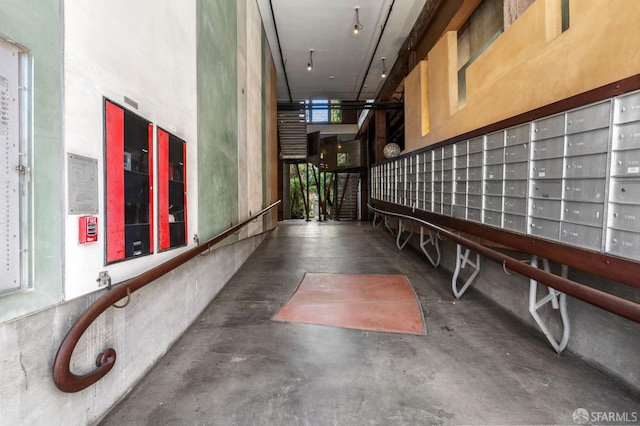 461 2nd St Unit C135, San Francisco, CA 94107 - hall featuring concrete flooring and mail area