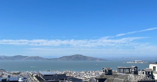 property view of water with a mountain view