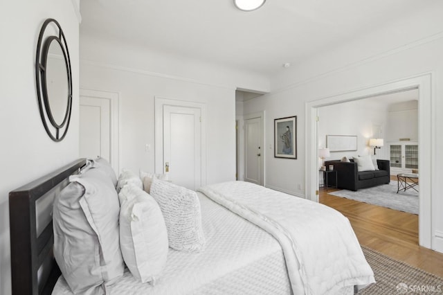 1015 Ashbury St Unit 3, San Francisco, CA 94117 - bedroom with wood finished floors
