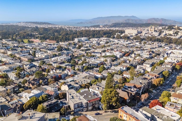 1015 Ashbury St Unit 3, San Francisco, CA 94117 - aerial view of a mountainous background