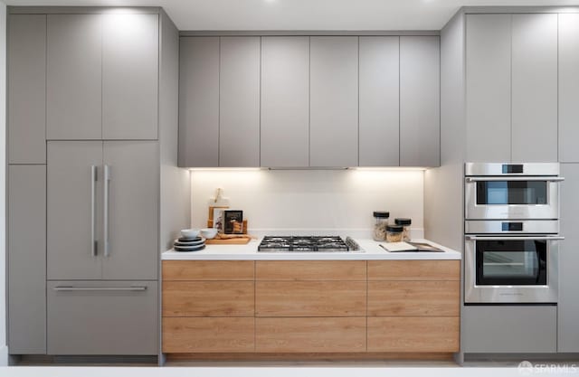 kitchen with stainless steel appliances