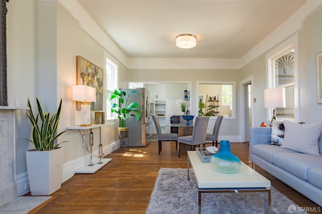 276 Bemis St, San Francisco, CA 94131 - living area with wood finished floors and baseboards
