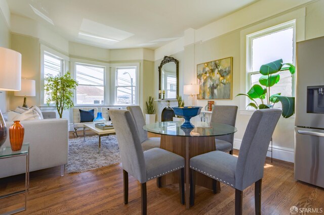 276 Bemis St, San Francisco, CA 94131 - dining area featuring wood finished floors and baseboards