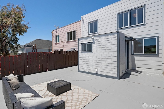 69 Lobos St, San Francisco, CA 94112 - view of patio with an outdoor hangout area