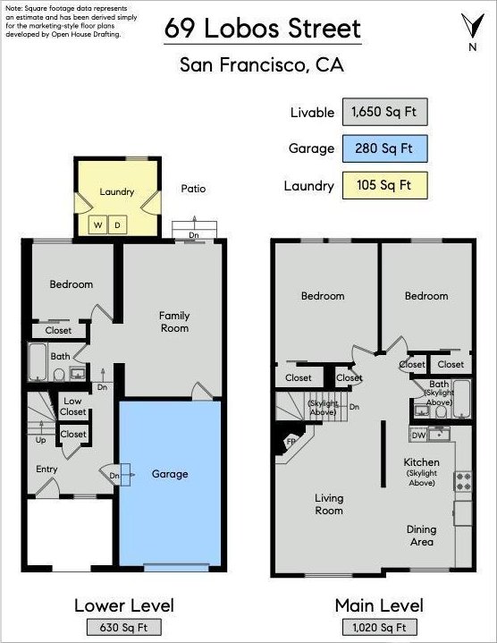 69 Lobos St, San Francisco, CA 94112 - view of floor plan / room layout